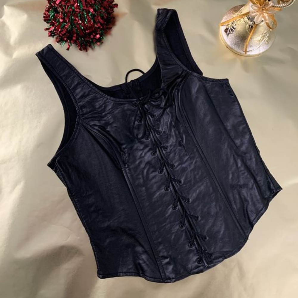Faux leather Corset by Fredrick’s of Hollywood